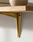 Solid Brass Decorative Shelf Bracket- Heavy Duty Wall Support