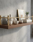 Brass Gallery Rail Kit – Unlacquered Shelf Guard Hardware