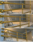 Solid Brass Bunk Bed Guard Rail Set – Custom Built-In Bed Railing