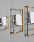 Handmade Unlacquered Brass Towel Holder: Wall Mounted Bathroom Rail