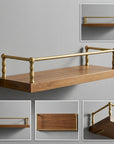 nlacquered Brass Gallery Rail Kit – Shelf Guard Bar