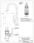 Unlacquered Solid Brass Single Handle Bathroom Faucet