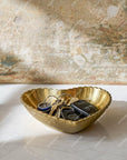 Brass Heart Dish: Solid Brass Key Holder and Jewelry Catchall Bowl