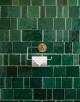 Unlacquered Brass Toilet Paper Holder: Wall Mount Bathroom Tissue Roll Bar Bathroom Fixture