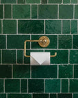 Unlacquered Brass Toilet Paper Holder: Wall Mount Bathroom Tissue Roll Bar Bathroom Fixture