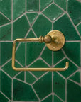 Unlacquered Brass Toilet Paper Holder: Wall Mount Bathroom Tissue Roll Bar Bathroom Fixture
