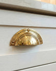 Brass Cast Drawer Pull Handle: Shell Furniture Handle