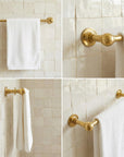 Solid Brass Towel Bar: Unlacquered Wall Mounted Bathroom Rail