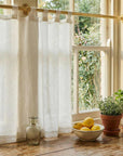 Unlacquered Brass Cafe Curtain Rod: Kitchen Window Rail, Solid Bistro Pole for Vintage Interiors