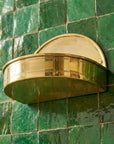 Solid Brass Hanging Soap Dish: Drainage Soap Basket