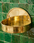 Solid Brass Hanging Soap Dish: Drainage Soap Basket