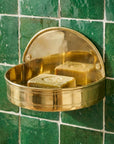 Solid Brass Hanging Soap Dish: Drainage Soap Basket