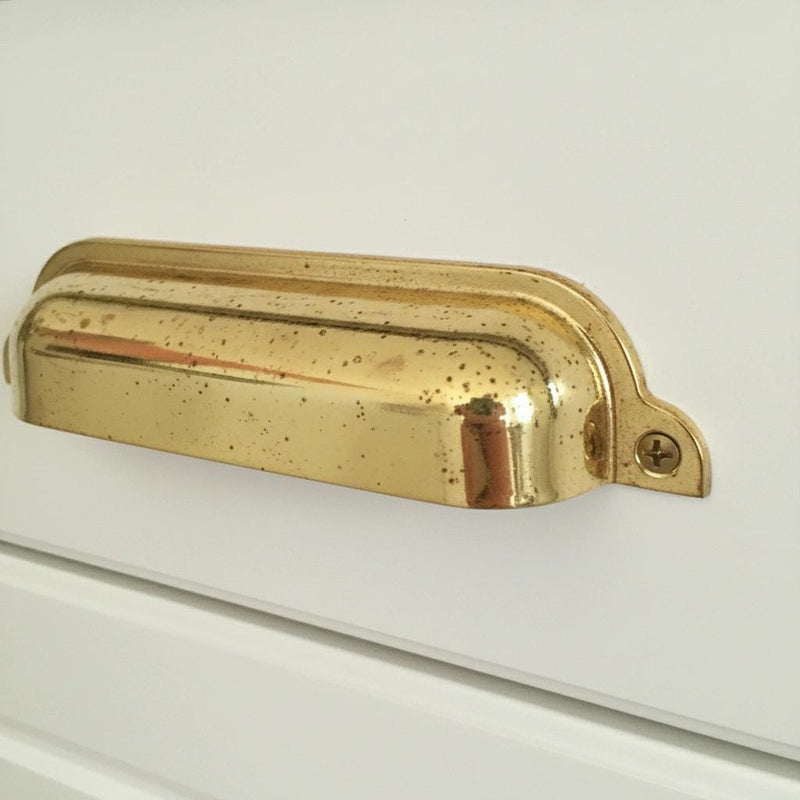 Unlacquered Brass Drawer Cup