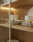 Unlacquered Brass Gallery Rail: Kitchen Shelf Safety Bar