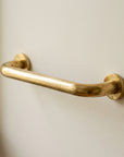 Solid Brass Angled Grab Bar – Wall-Mounted Bathroom Support Rail