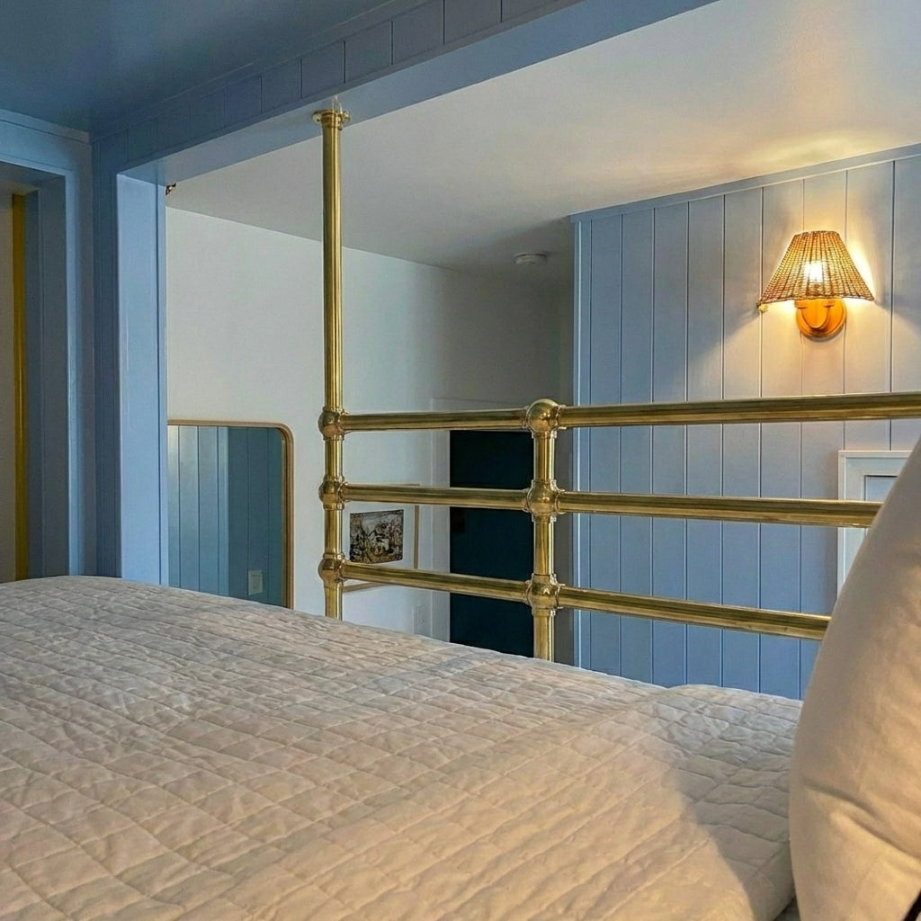 Solid Brass Bunk Bed Guard Rail Set – Custom Built-In Bed Railing