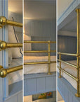 Solid Brass Bunk Bed Guard Rail Set – Custom Built-In Bed Railing