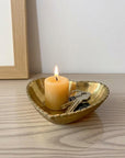Brass Heart Dish: Solid Brass Key Holder and Jewelry Catchall Bowl