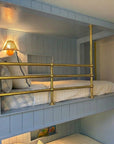 Solid Brass Bunk Bed Guard Rail Set – Custom Built-In Bed Railing