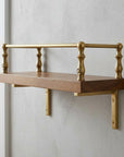 Brass Shelf Rail – Artisanal Gallery Bar for Open Shelving