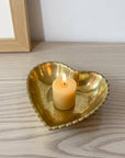 Brass Heart Dish: Solid Brass Key Holder and Jewelry Catchall Bowl