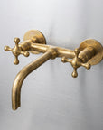Unlacquered Brass Bathroom Tub Filler Faucet