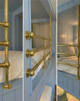 Solid Brass Bunk Bed Guard Rail Set – Custom Built-In Bed Railing
