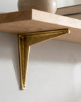Solid Brass Decorative Shelf Bracket- Heavy Duty Wall Support