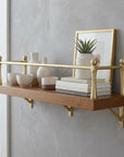 Brass Gallery Rail Kit – Unlacquered Shelf Guard Hardware