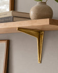 Solid Brass Decorative Shelf Bracket- Heavy Duty Wall Support