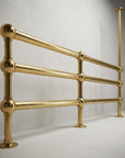 Solid Brass Bunk Bed Guard Rail Set – Custom Built-In Bed Railing