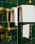 Handmade Brass Towel Warmer – Hydronic towel Heater
