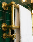Handmade Brass Towel Warmer – Hydronic towel Heater