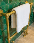 Brass Hydronic Towel Warmer – Wall Mounted Heated Rail