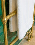 Brass Hydronic Towel Warmer – Wall Mounted Heated Rail