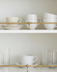 Unlacquered Brass Gallery Rail: Kitchen Shelf Safety Bar