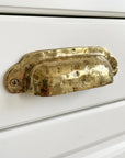 Cup Drawer Pull: Brass Bin Handle for Cabinets & Dresser Drawers