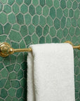 Unlacquered Brass Towel Rail: Wall Mounted Bathroom Towel Bar