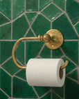 Unlacquered Brass Wall Mount Bathroom Tissue Roll: Toilet Paper Holder Bar Bathroom Fixture