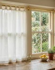 Unlacquered Brass Cafe Curtain Rod: Kitchen Window Rail, Solid Bistro Pole for Vintage Interiors