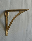 Unlacquered Brass Shelf Bracket: Heavy Duty Solid Brass Wall Support