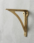 Unlacquered Brass Shelf Bracket: Heavy Duty Solid Brass Wall Support