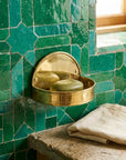 Solid Brass Hanging Soap Dish: Drainage Soap Basket